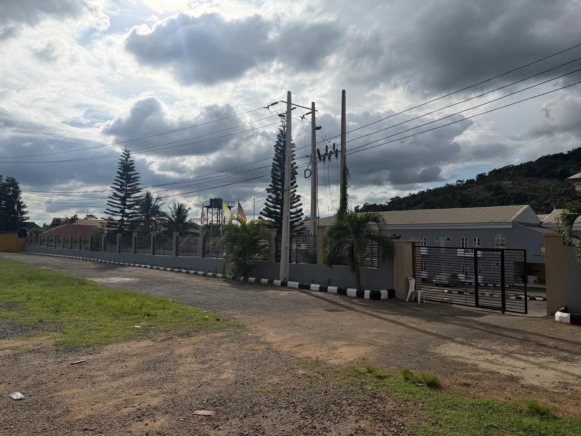 Entrance and hills